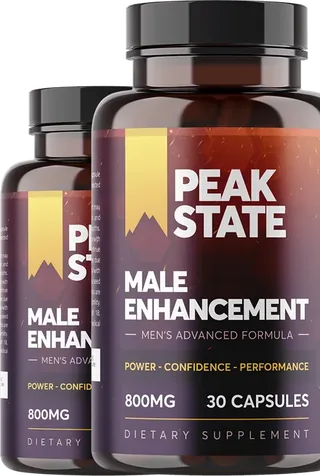 Two bottles of Peak State Capsules